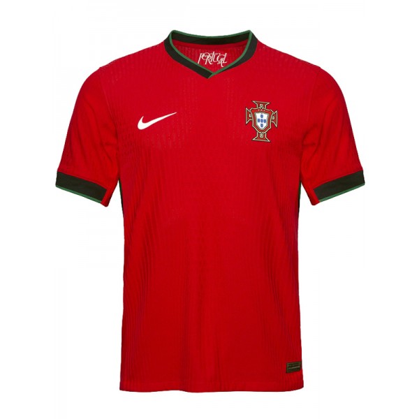 Portugal home jersey soccer uniform men's first sportswear football kit top shirt 2024-2025